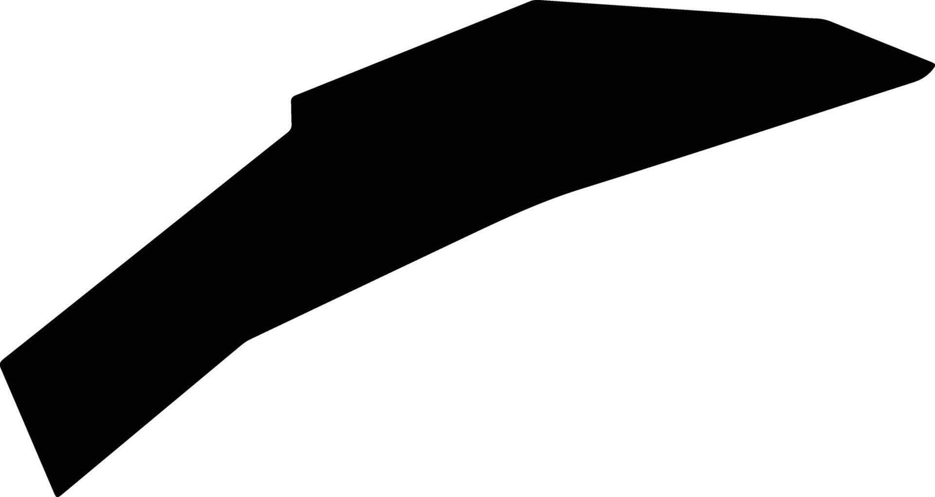 Juniata United States silhouette map vector