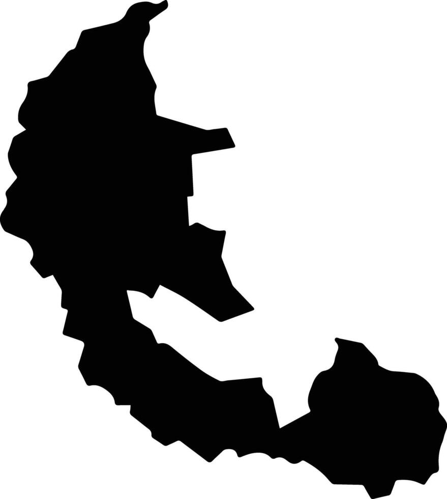 Jussara Brazil silhouette map vector