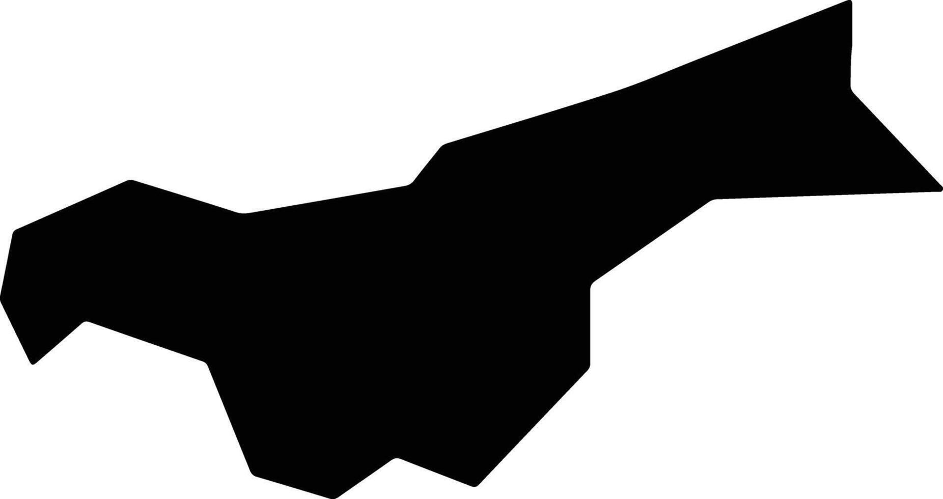 Jutiapa El Salvador silhouette map vector