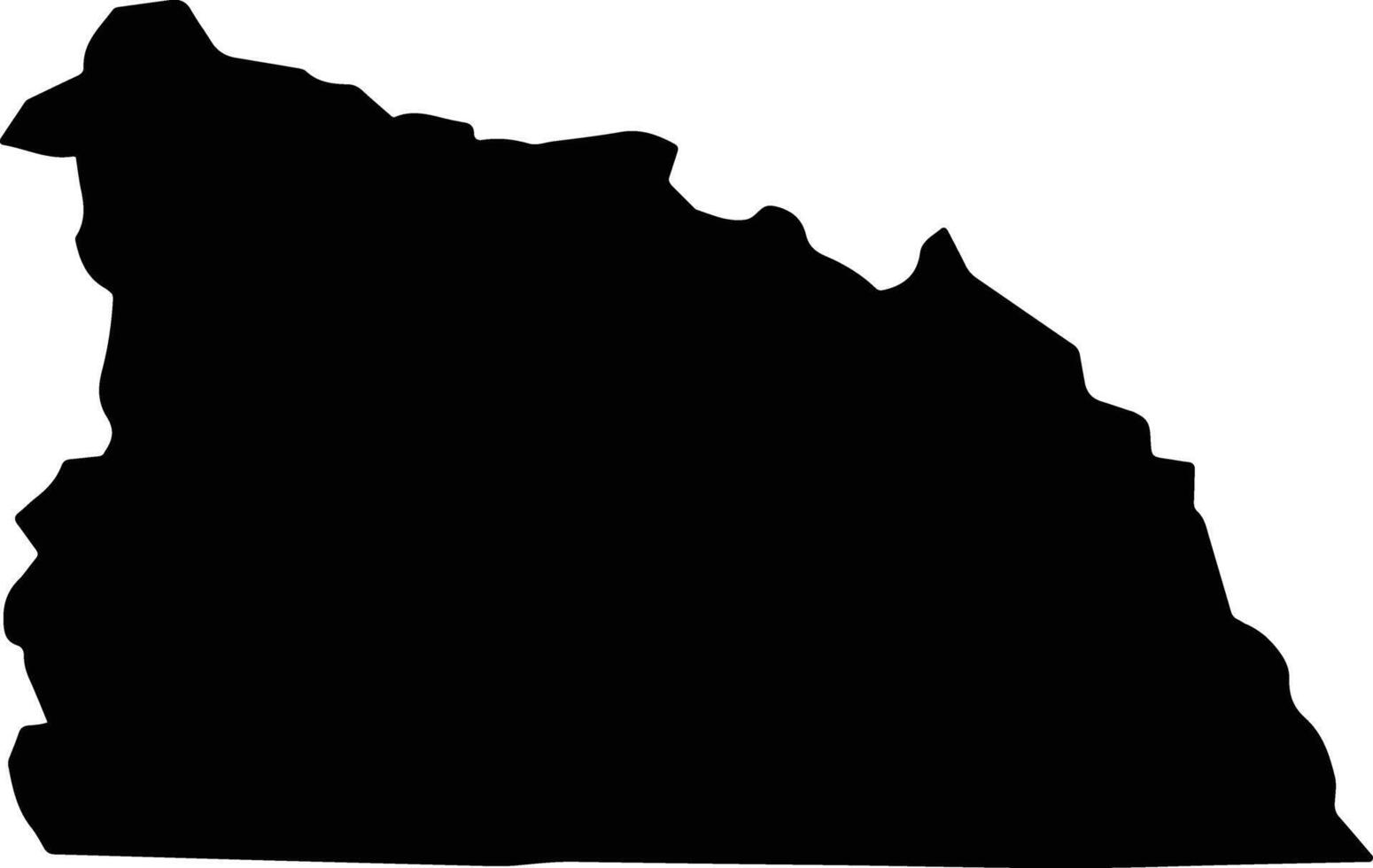 Kabambare Democratic Republic silhouette map vector