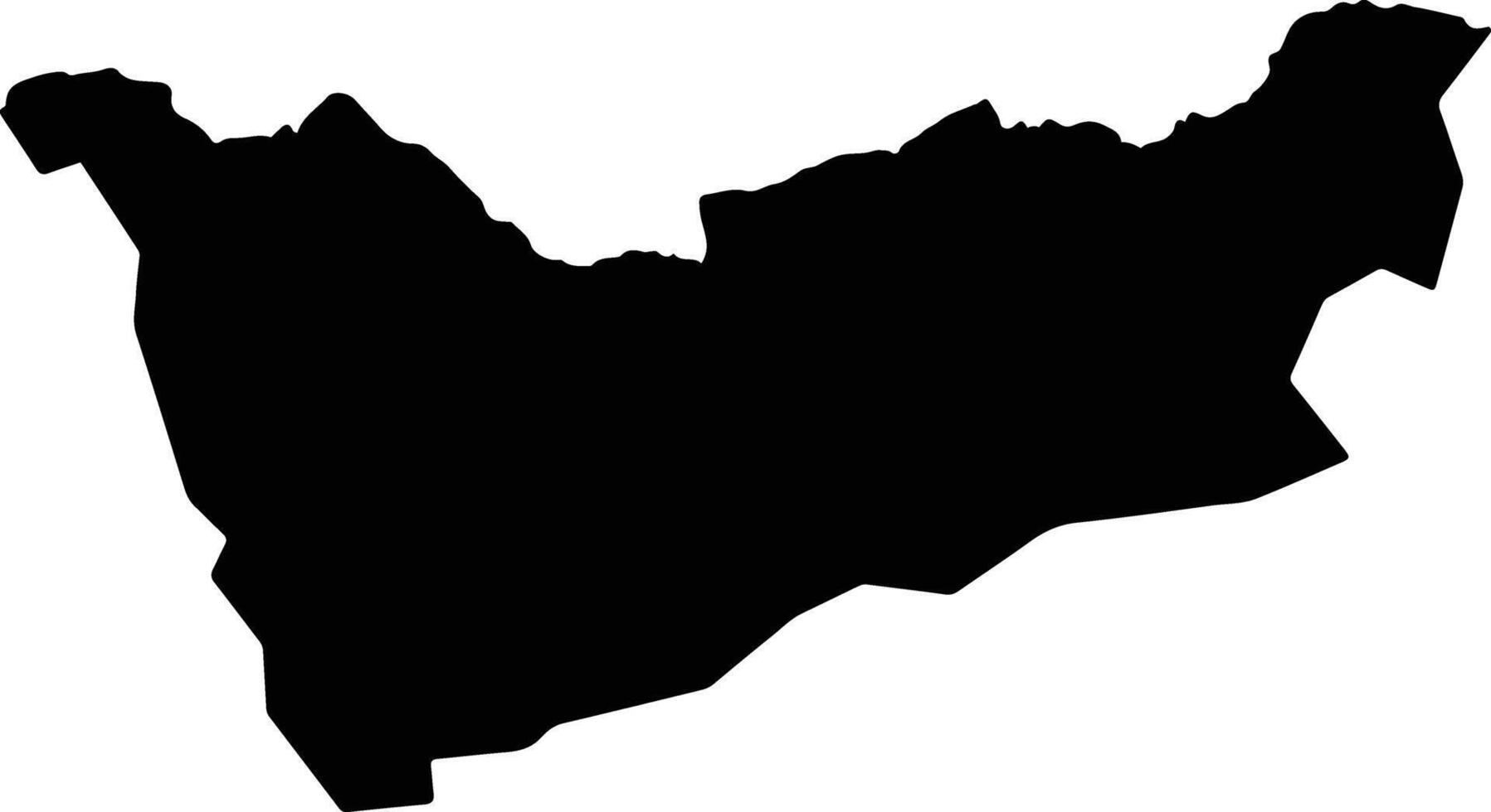 Kabarore Burundi silhouette map vector