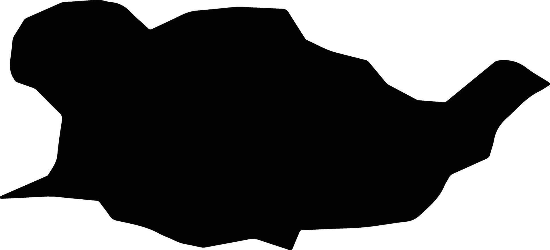 Kabsan North Korea silhouette map vector
