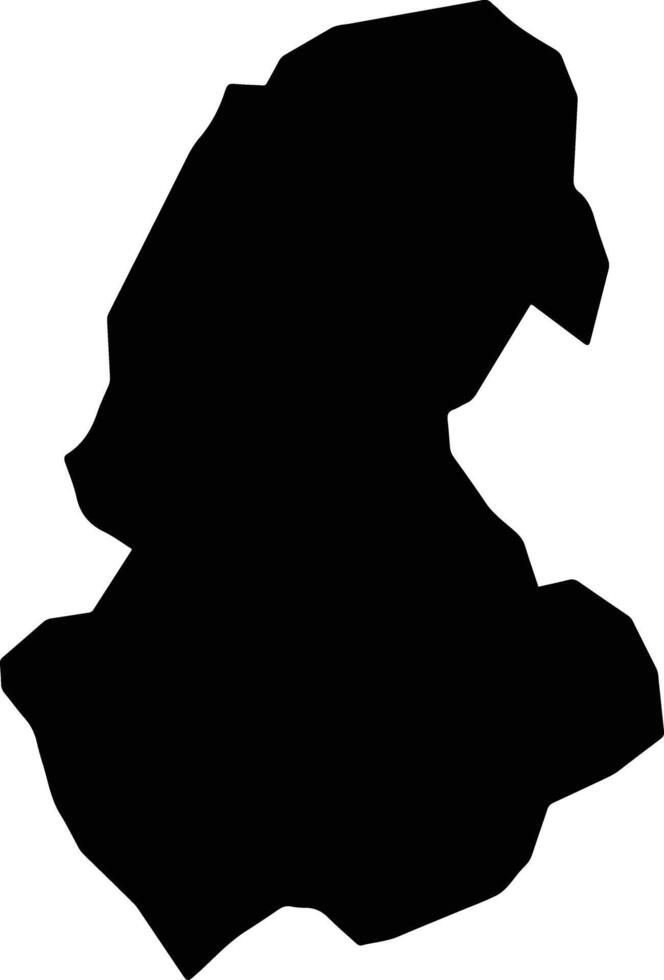 Kabuchai Kenya silhouette map vector