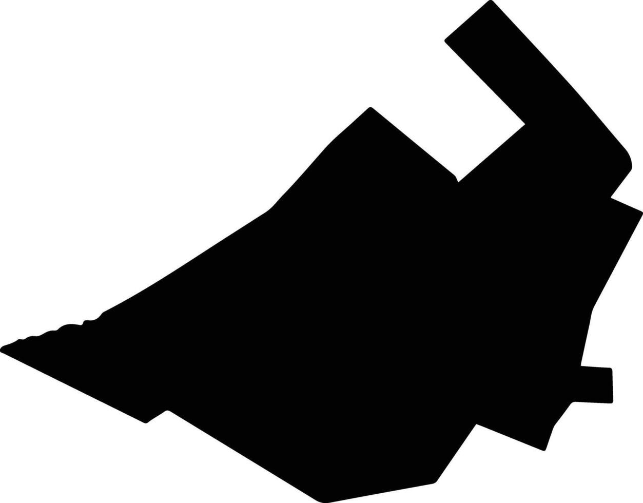 Kadoma Urban Zimbabwe silhouette map vector