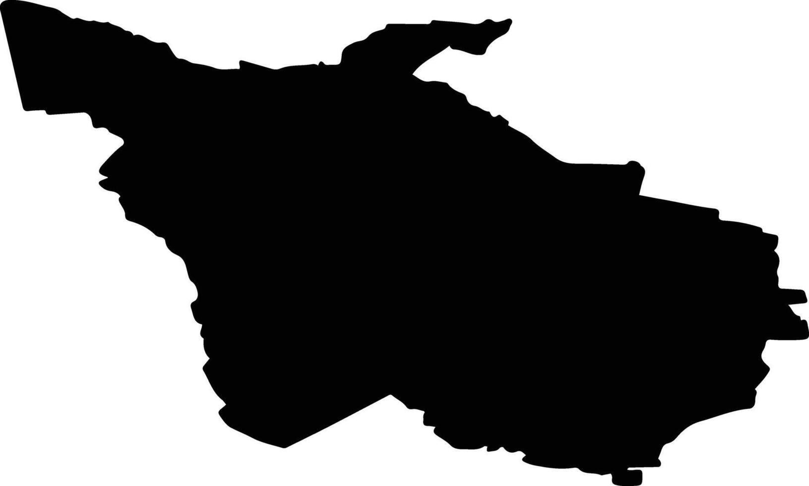 Kadrina vald Estonia silhouette map vector