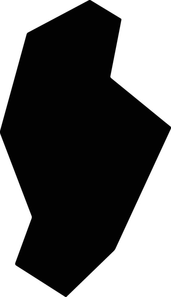 Kaduna North Nigeria silhouette map vector