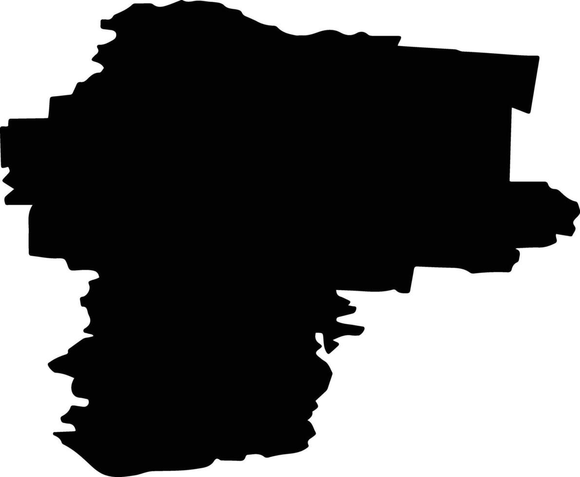 Kadyysky District Russia silhouette map vector