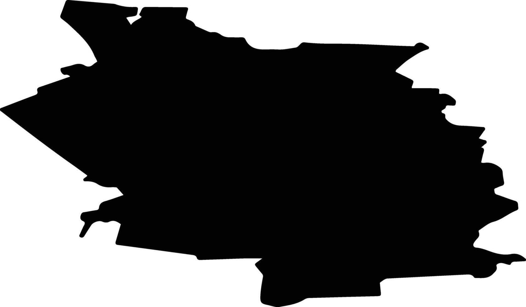 Kaduysky District Russia silhouette map vector
