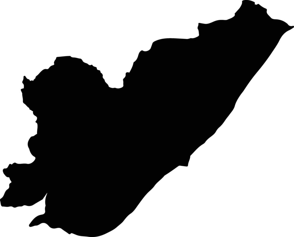 Kaeng Khro Thailand silhouette map vector