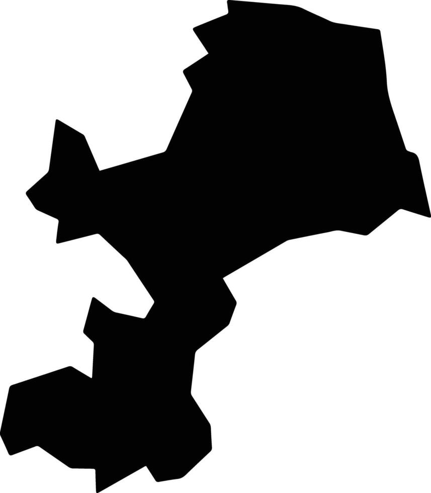 Kafur Nigeria silhouette map vector