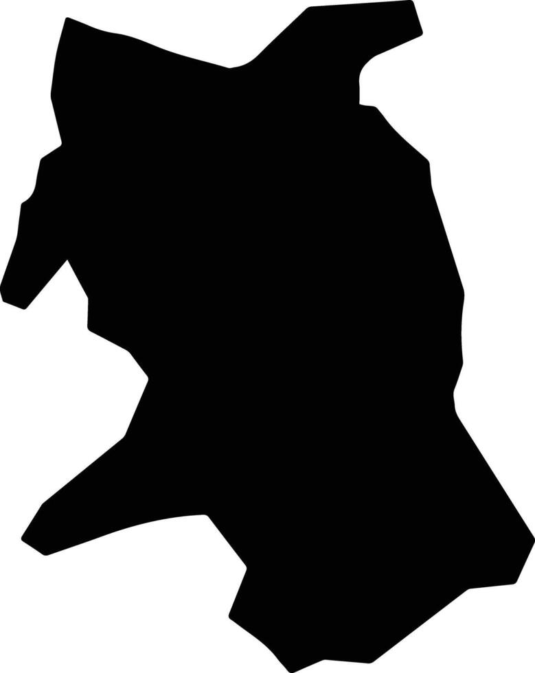 Kaga Nigeria silhouette map vector
