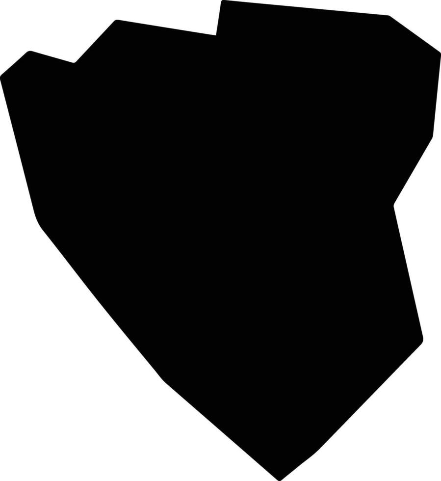 Kagoma Uganda silhouette map vector