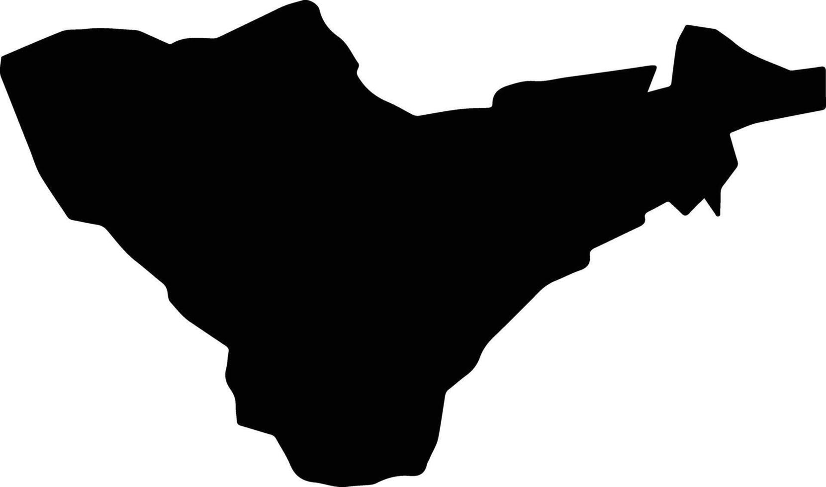 Kaiti Kenya silhouette map vector