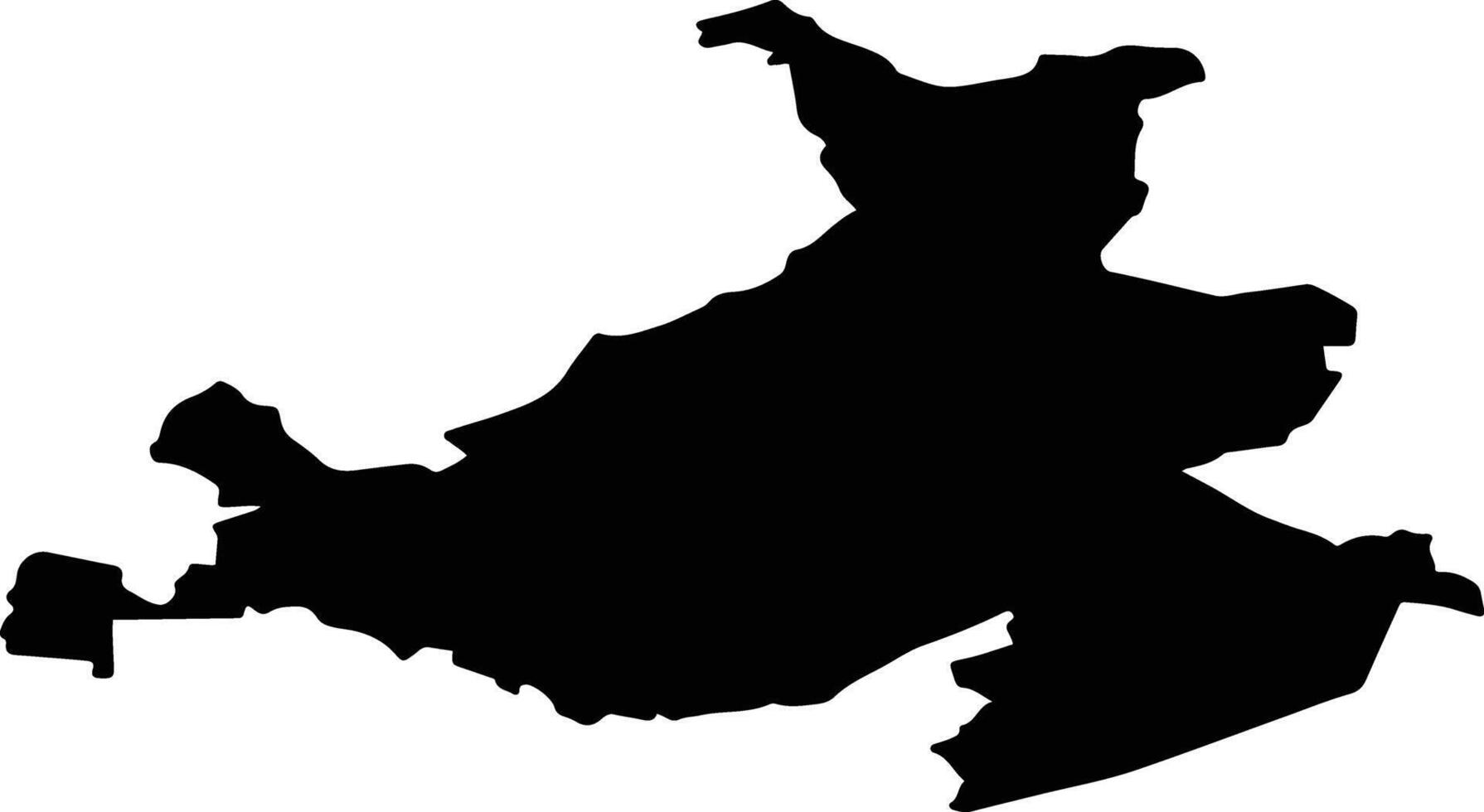 Kaives pag Latvia silhouette map vector