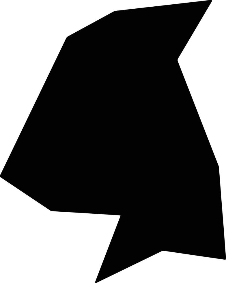 Kaiyangxian China silhouette map vector