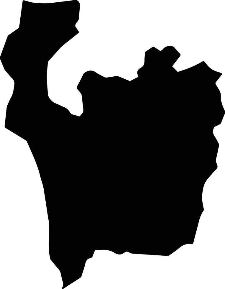 Kajaki Afghanistan silhouette map vector