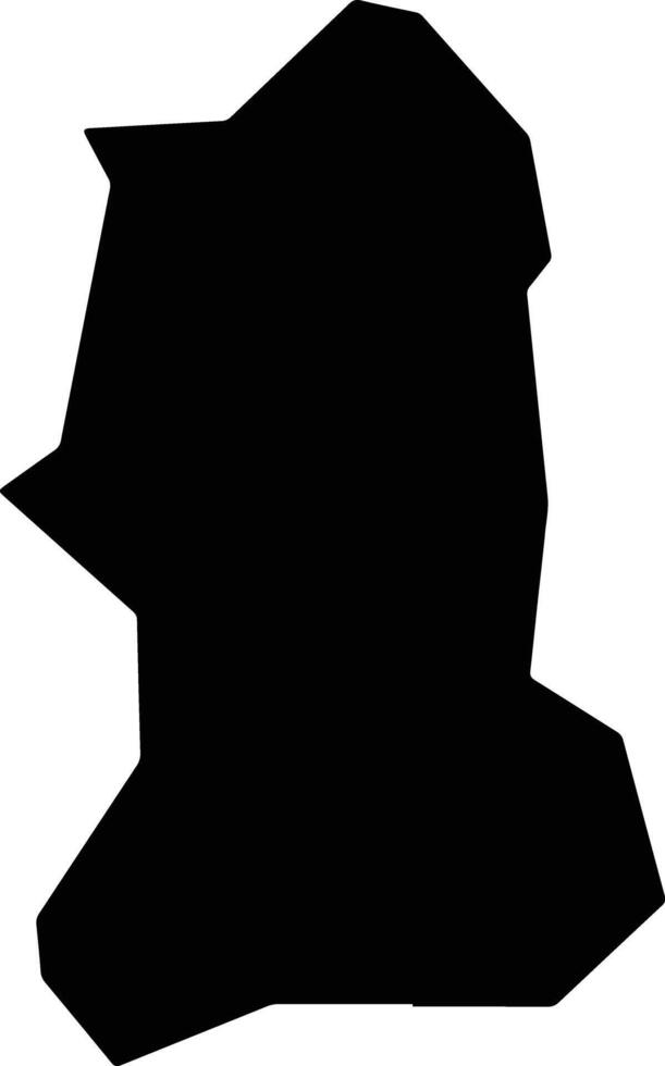 Kajara Uganda silhouette map vector