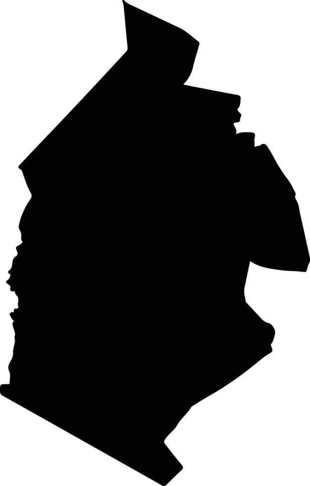 Kajiado West Kenya silhouette map vector