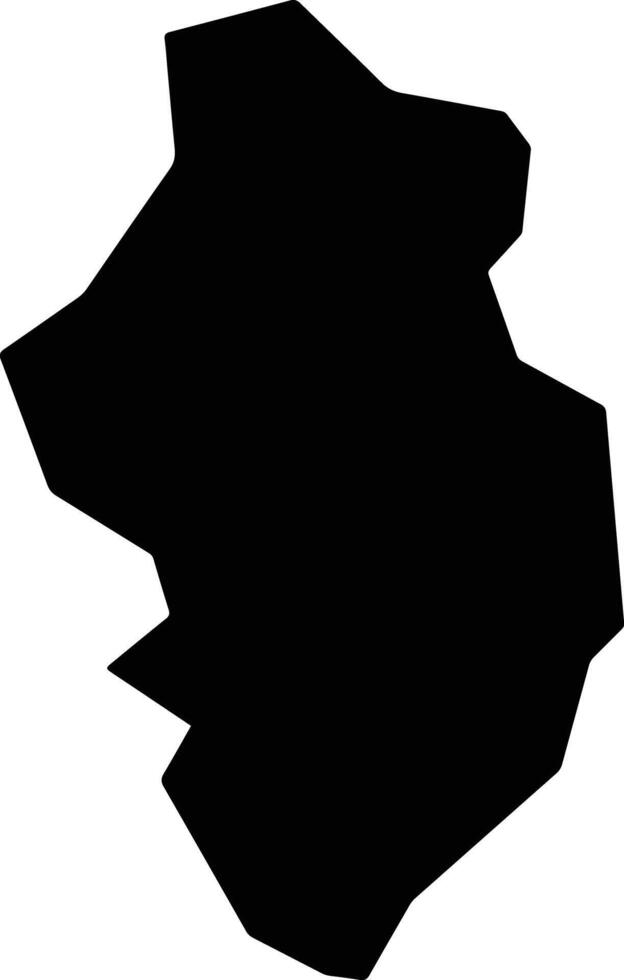 Kajola Nigeria silhouette map vector