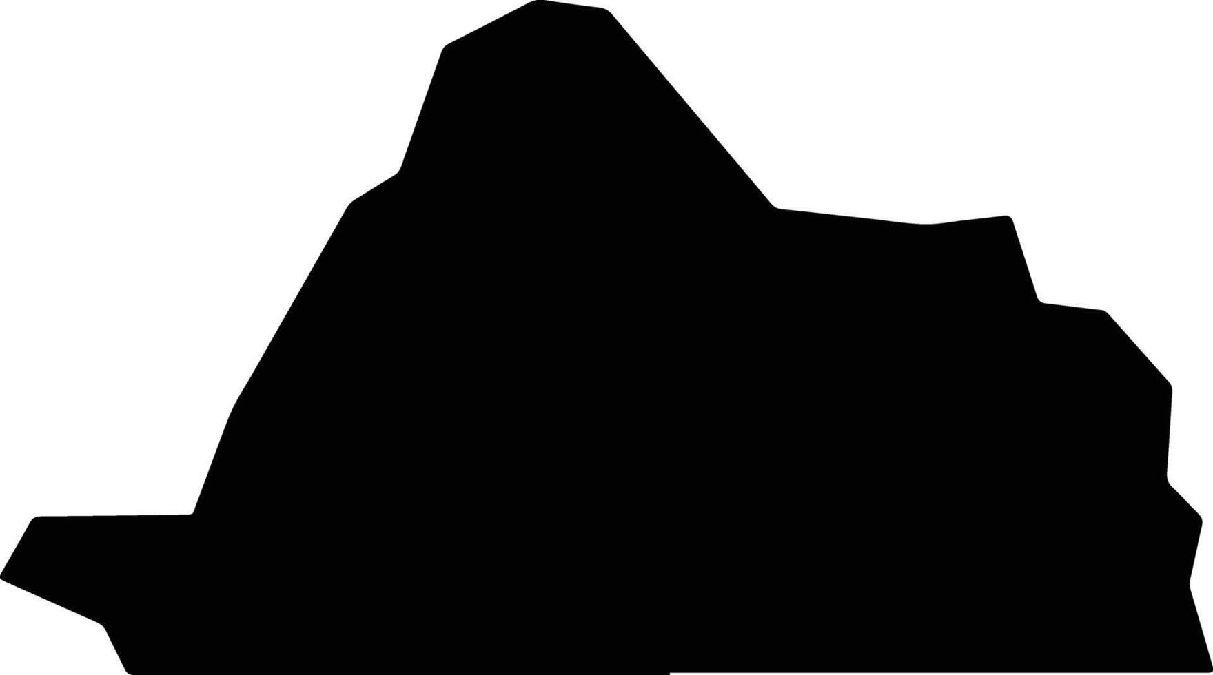 Kakuuto Uganda silhouette map vector