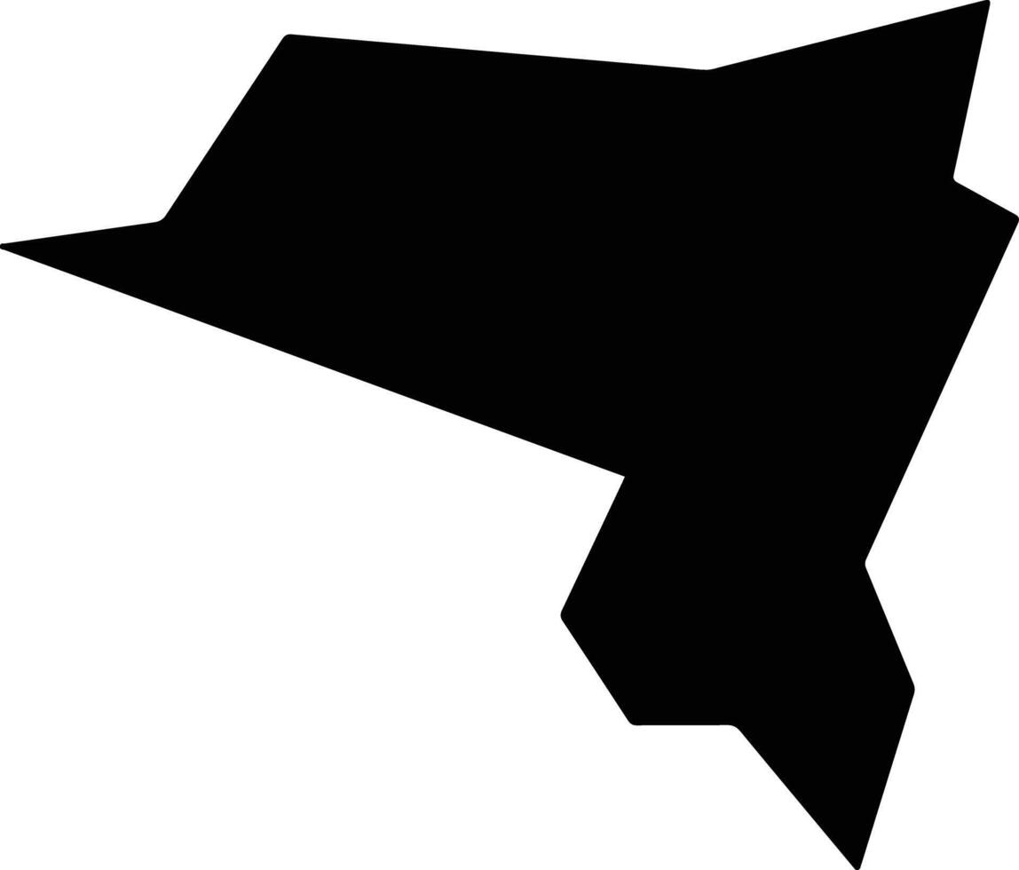 Kalakan Afghanistan silhouette map vector