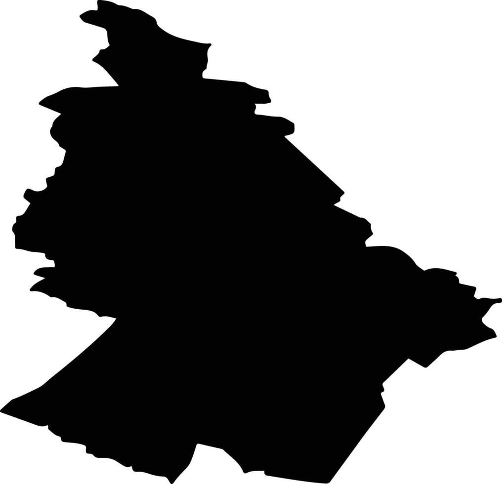 Kalachyovsky District Russia silhouette map vector