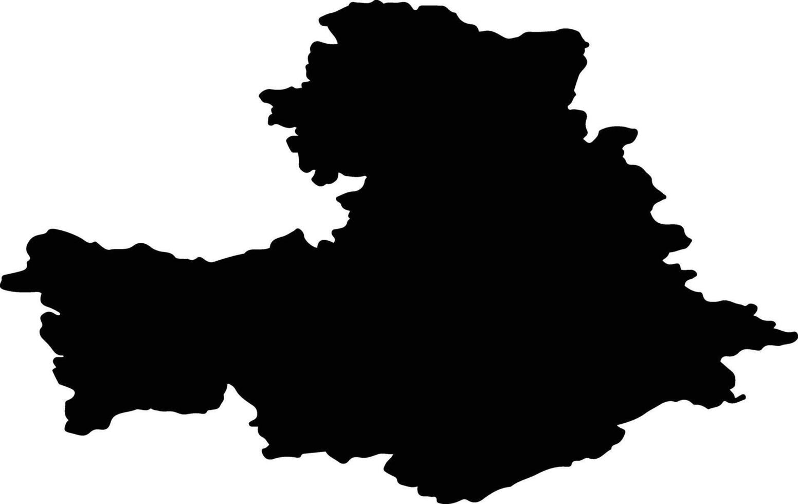 Kalarsky District Russia silhouette map vector
