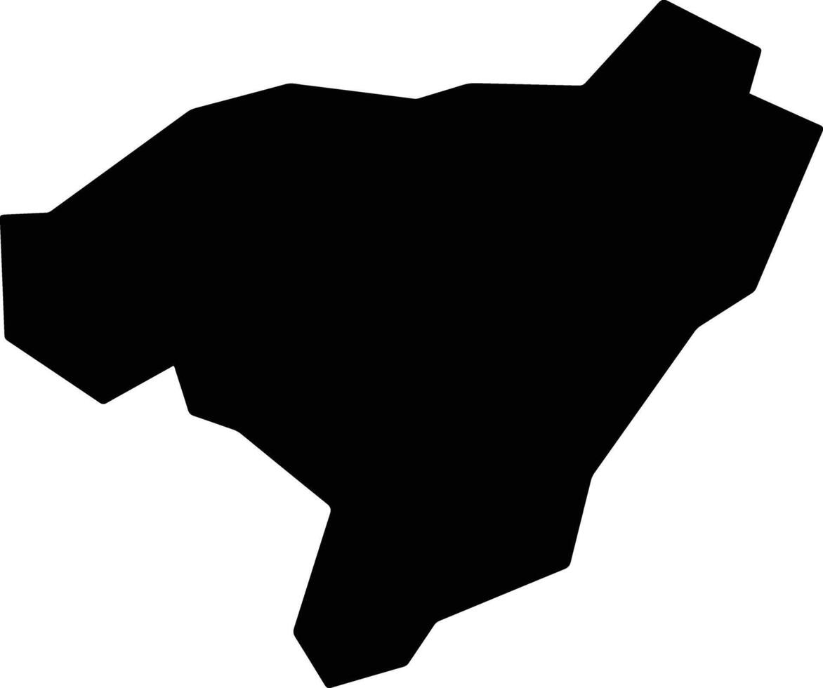 Kalar Iraq silhouette map vector