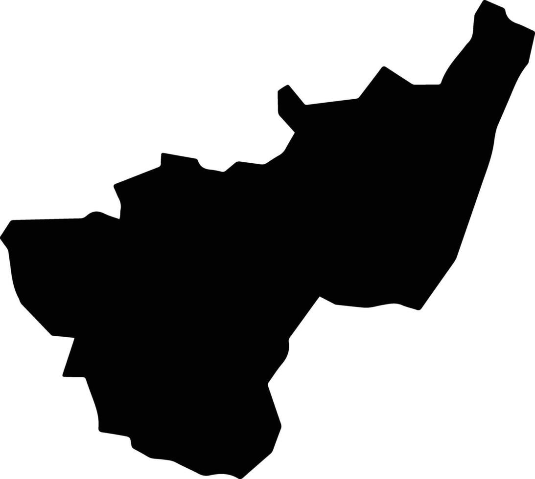 Kalehe Democratic Republic silhouette map vector