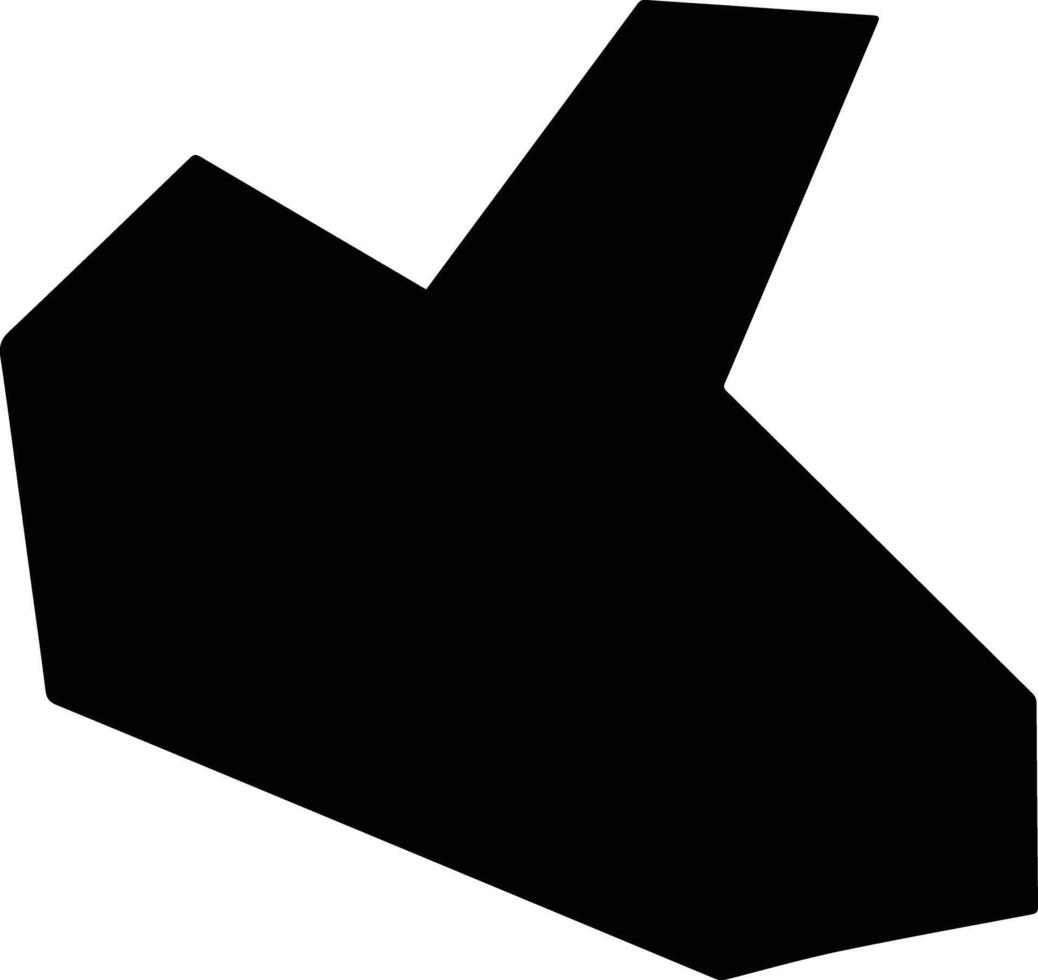 Kalikot Nepal silhouette map vector