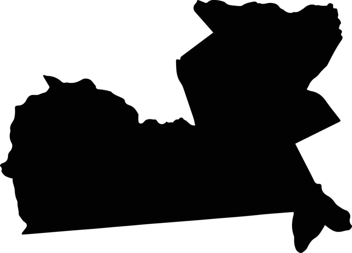 Kalulushi Zambia silhouette map vector