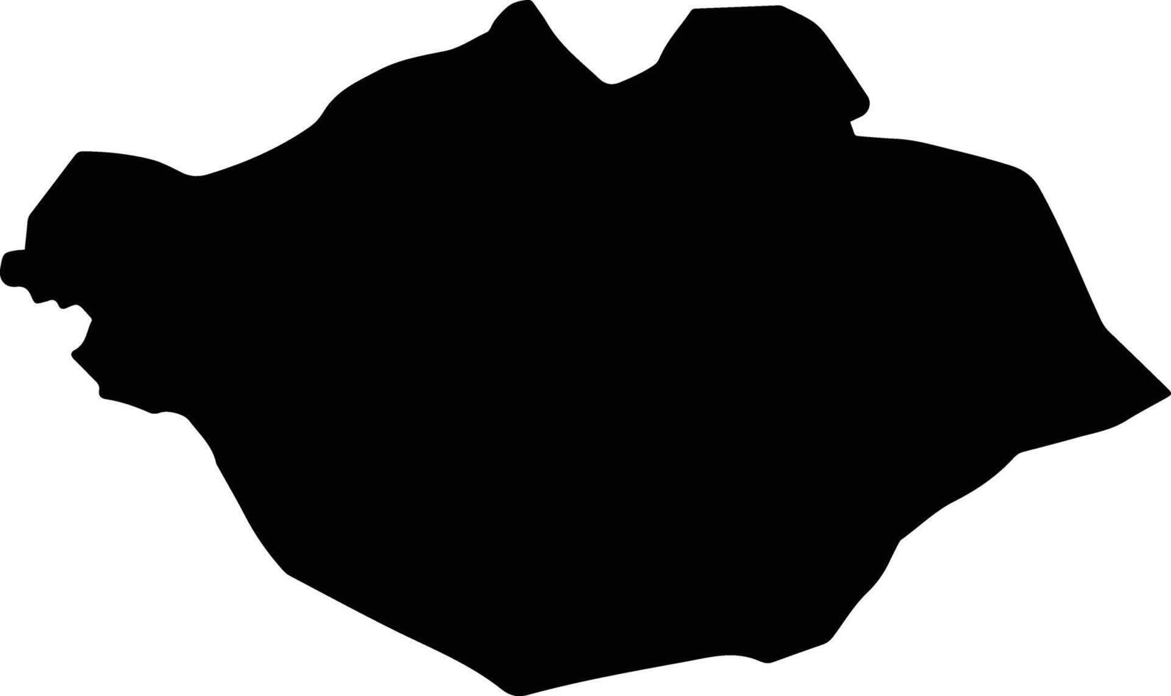 Kaman Turkey silhouette map vector