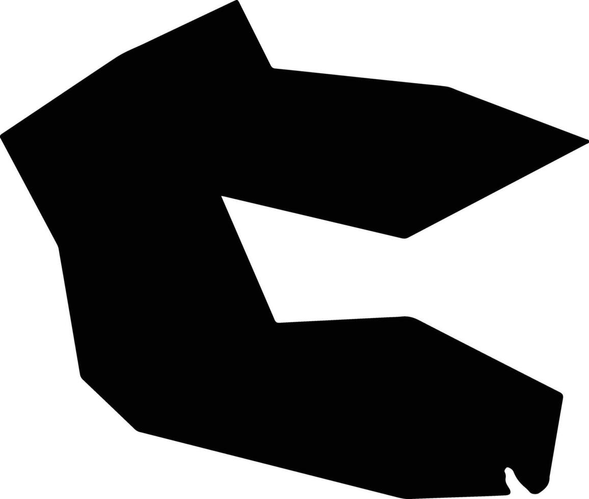 Kameno Bulgaria silhouette map vector