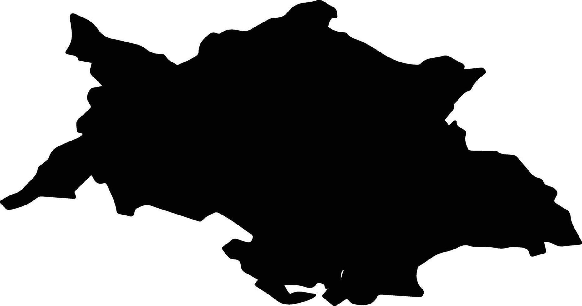 Kameshkirsky District Russia silhouette map vector