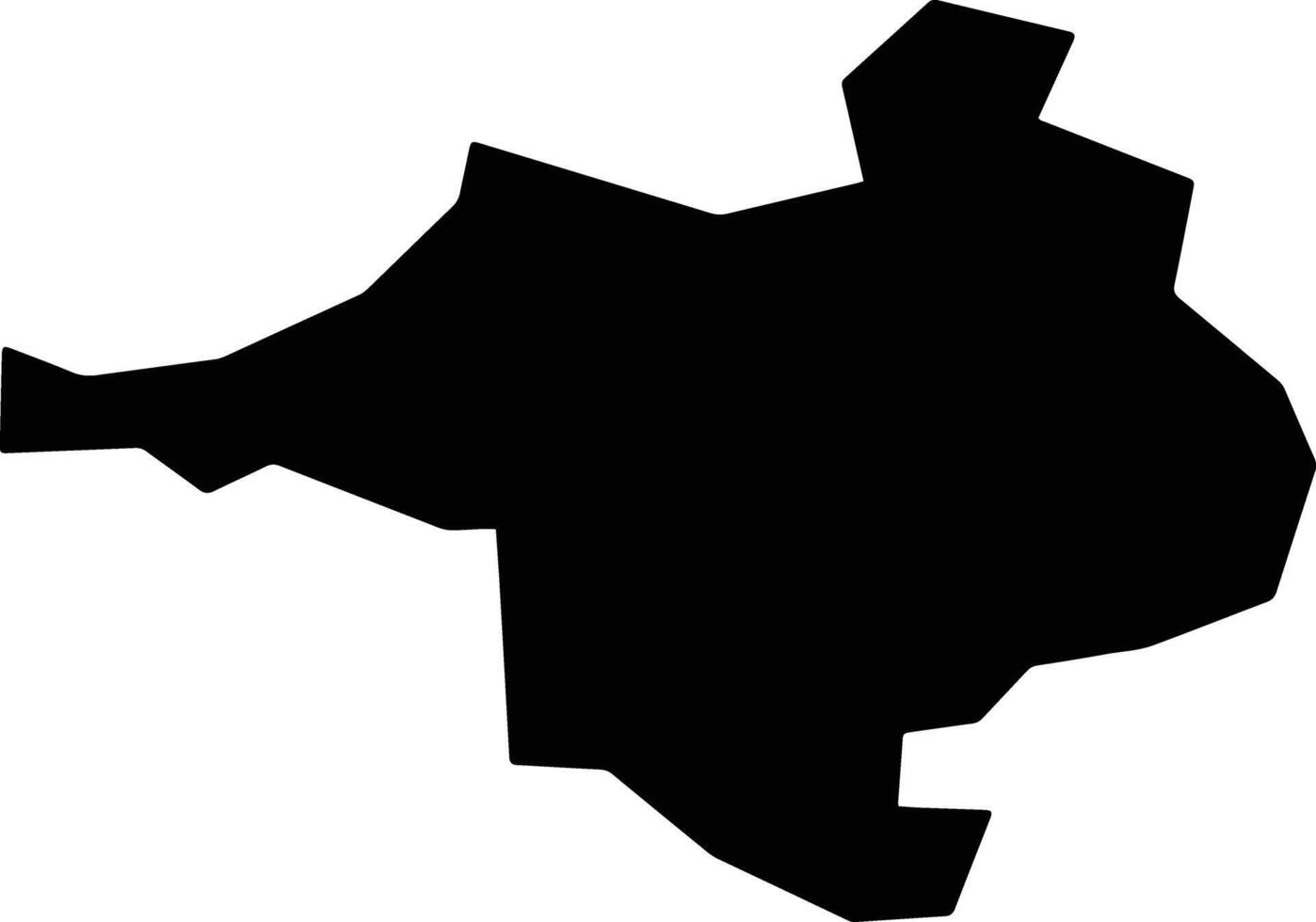 Kameoka Japan silhouette map vector