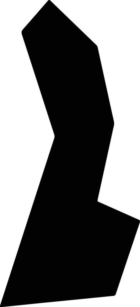 Kamimine Japan silhouette map vector