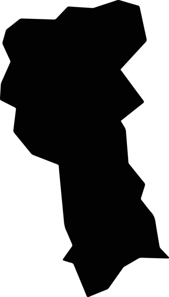 Kamikoani Japan silhouette map vector