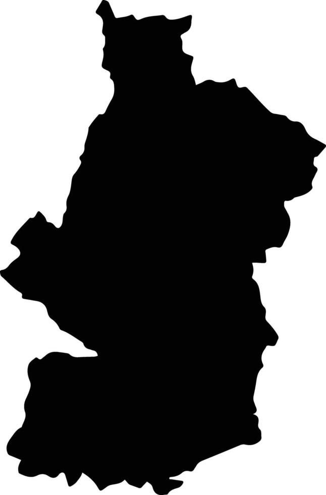 Kamina Democratic Republic silhouette map vector