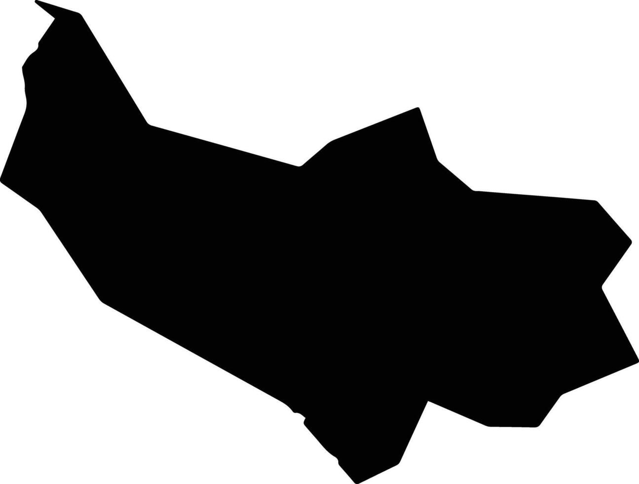 Kamoenai Japan silhouette map vector