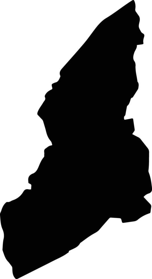 Kampong Seila Cambodia silhouette map vector