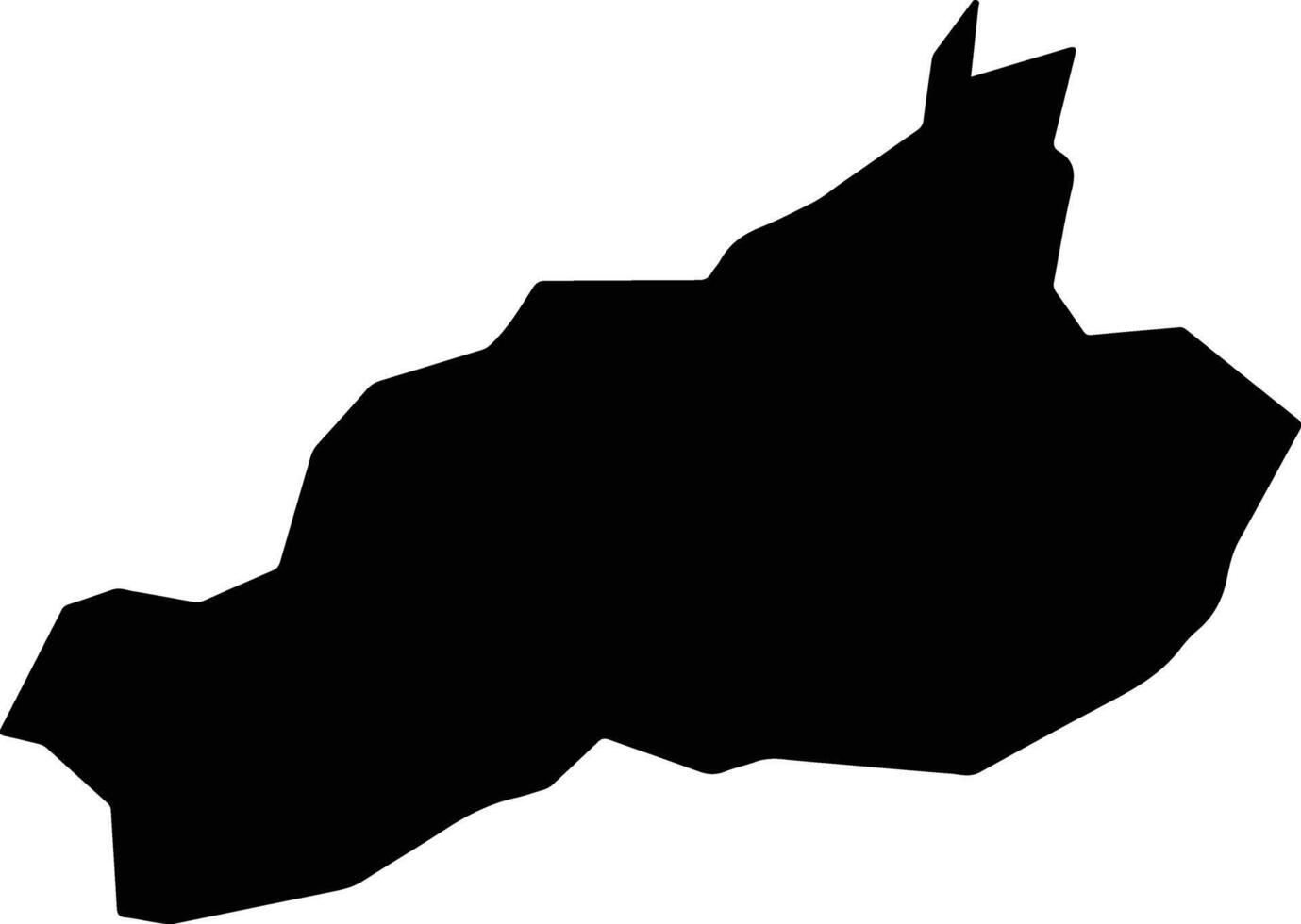 Kampos Cyprus silhouette map vector