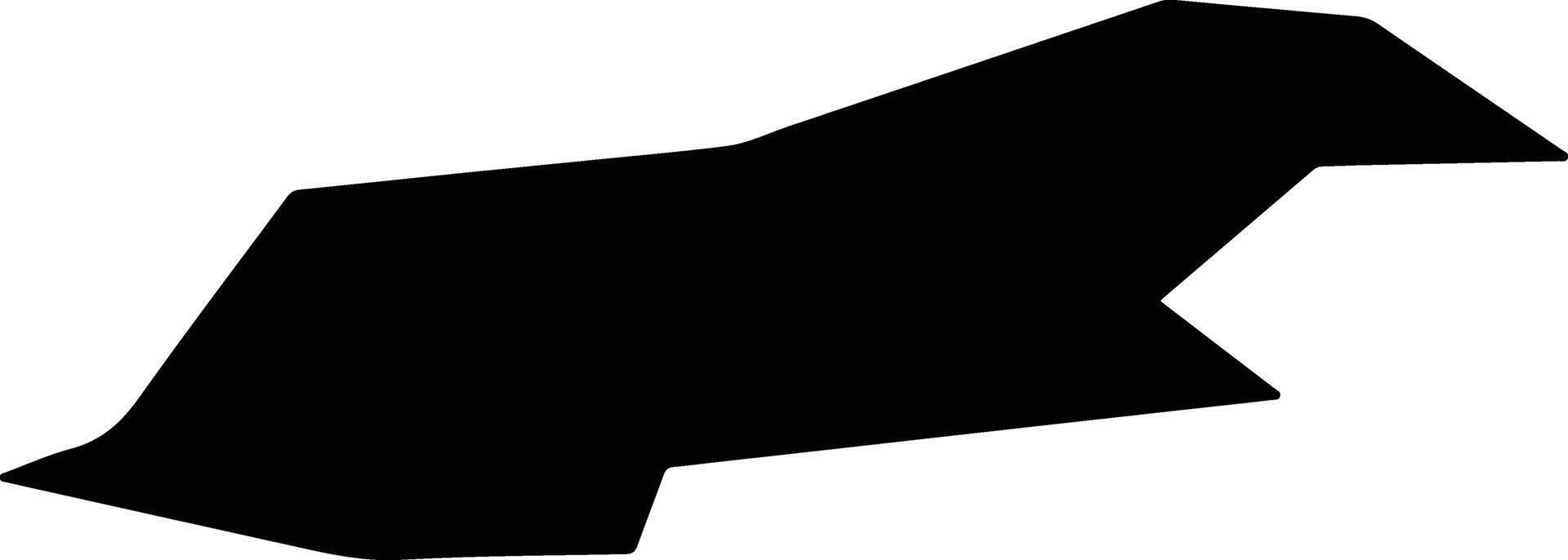 Kanash Russia silhouette map vector