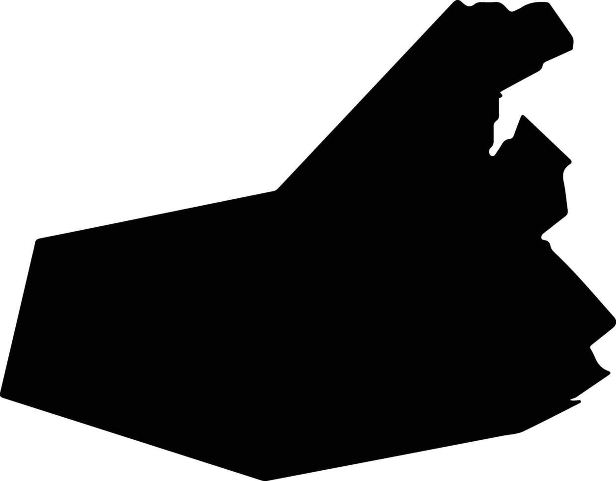 Kanda Japan silhouette map vector
