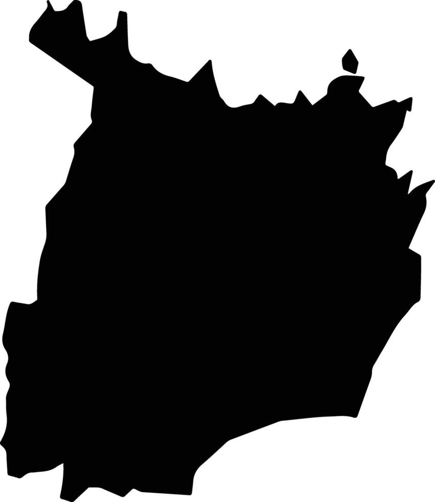Kandieng Cambodia silhouette map vector