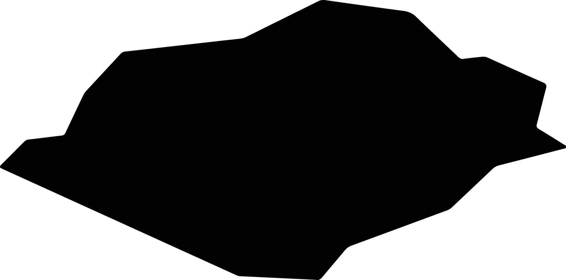 Kanegasaki Japan silhouette map vector