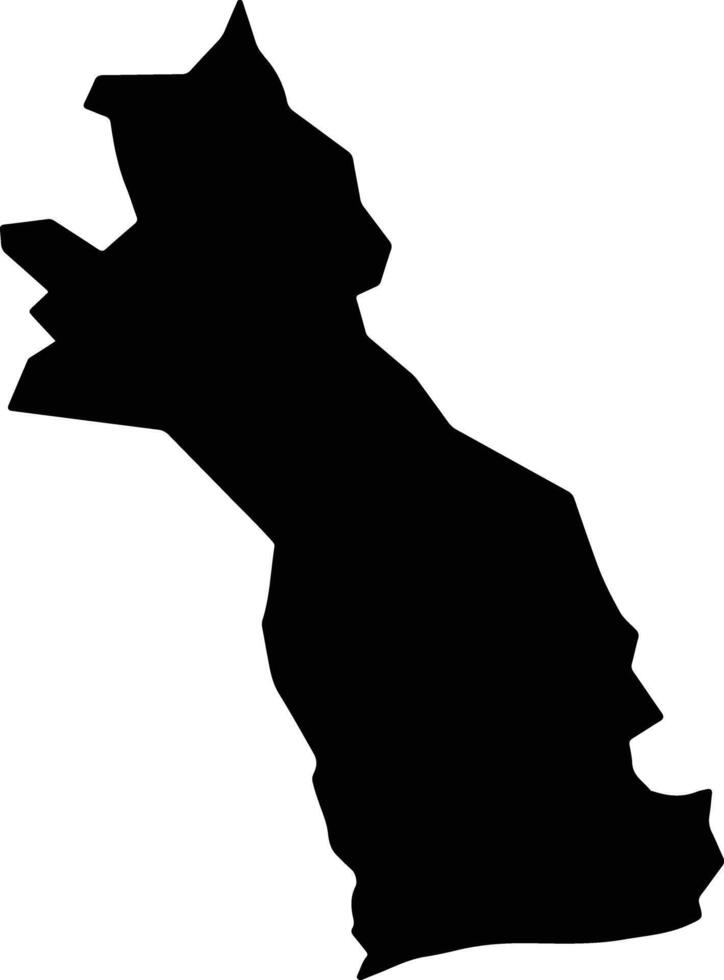 Kang Afghanistan silhouette map vector