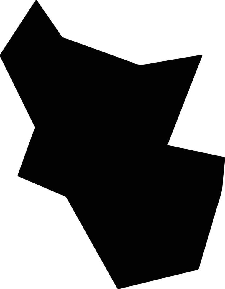 Kangxian China silhouette map vector