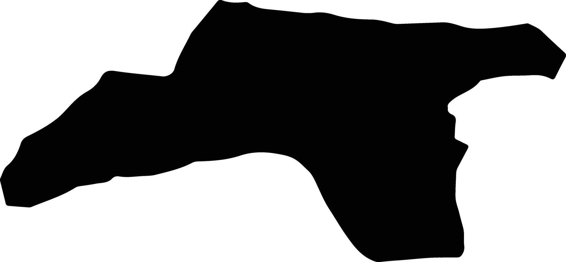 Kanhchriech Cambodia silhouette map vector