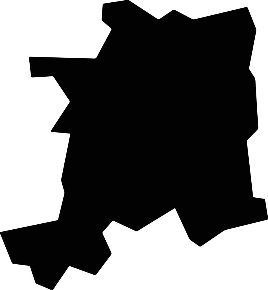 Kanke Nigeria silhouette map vector
