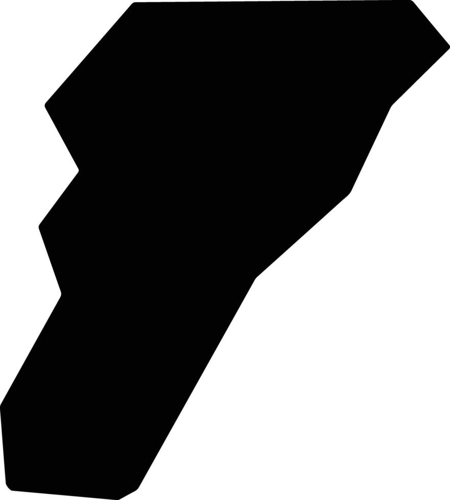 Kannavia Cyprus silhouette map vector